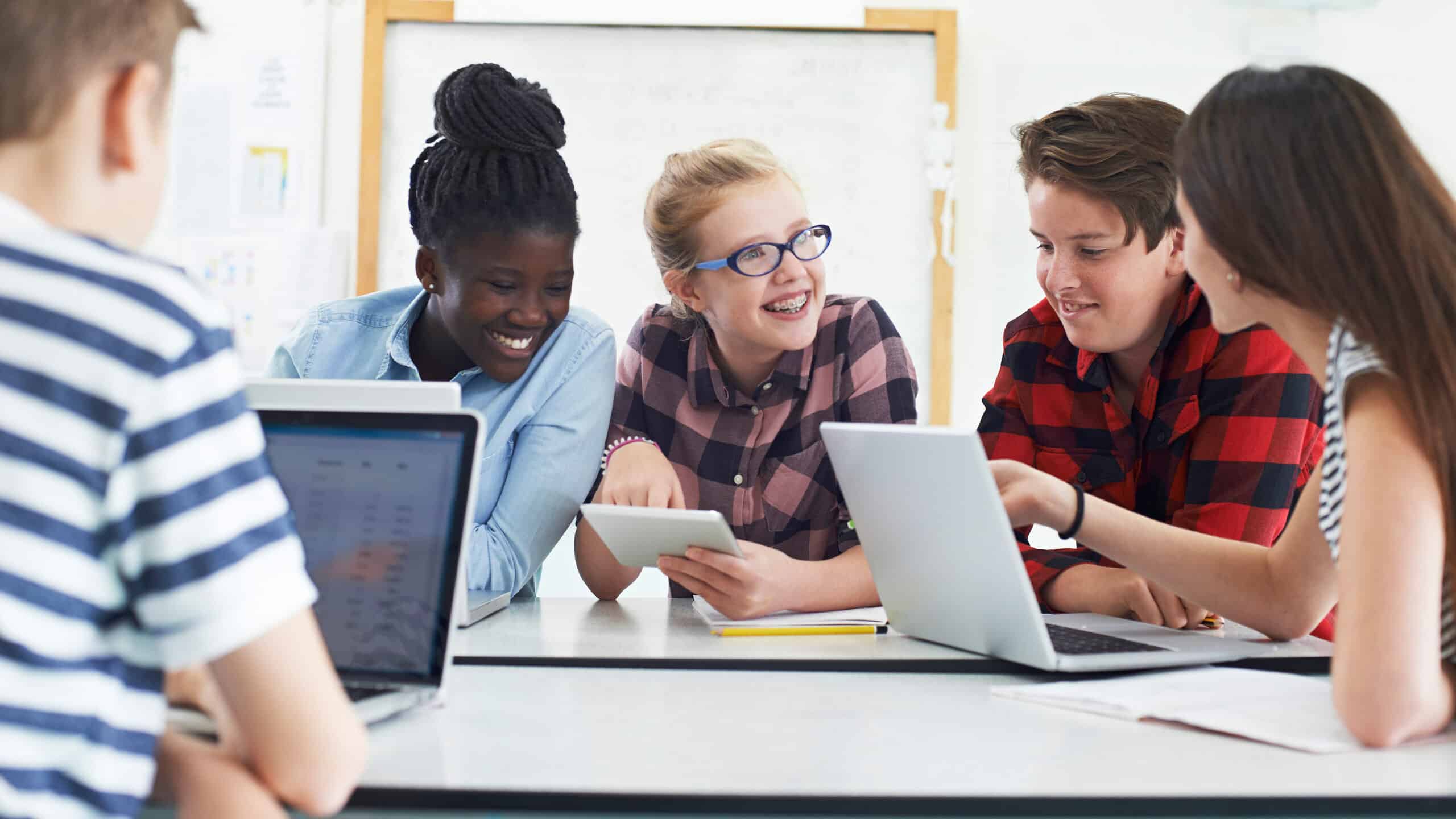 Studenten die AI gebruiken